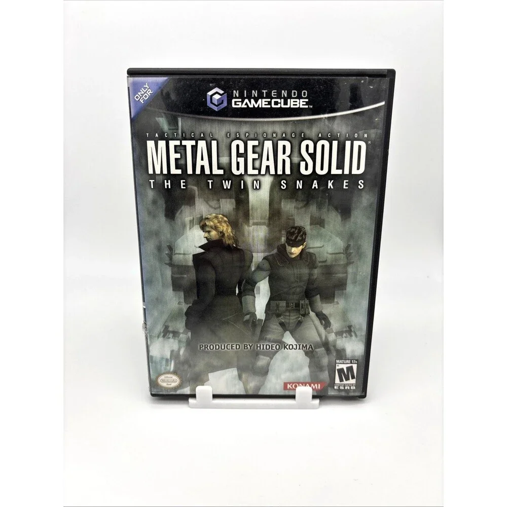 Metal Gear Solid The Twin Snakes Nintendo GameCube Case/Manual ONLY *no game*